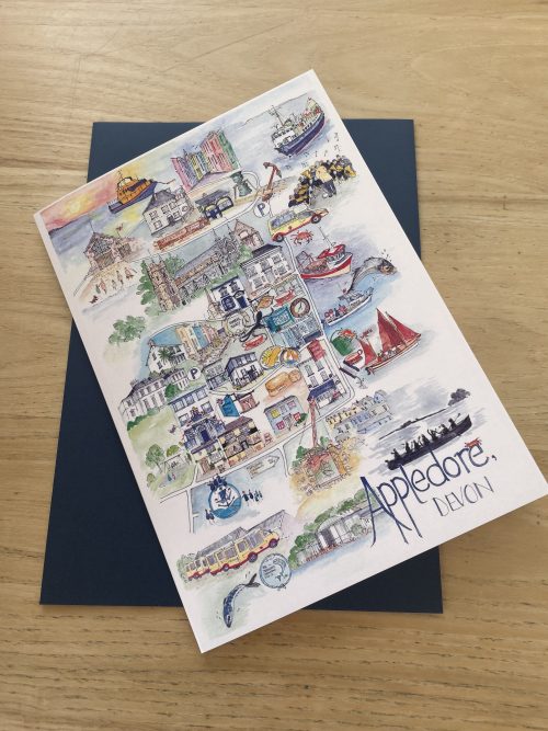 Appledore, North Devon greetings card